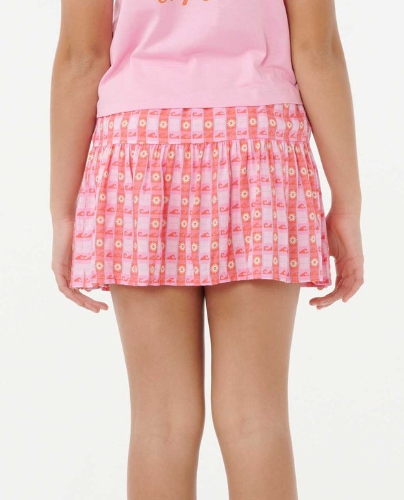 Girl's Sunset Check Skort
