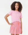 Girl's Sunset Check Skort
