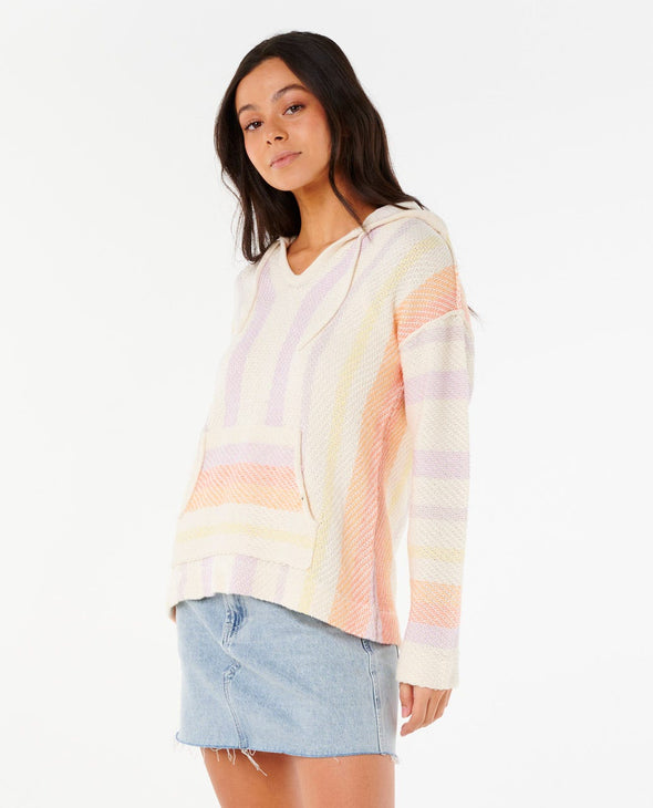 Neon Isles Knit Poncho