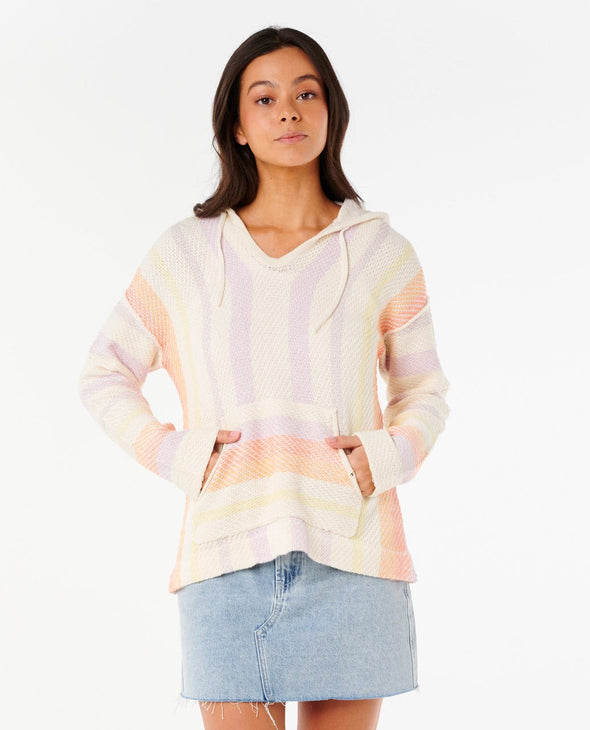 Neon Isles Knit Poncho