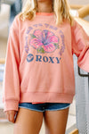 Girl's Hibiscus Crewneck Sweatshirt