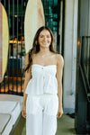 Poppy Twist Top