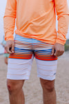 North End Stripe Boardshort Blue