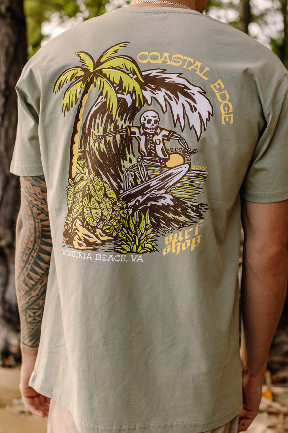 Coastal Edge x Stoefs Studio Surfing Skeleton Tee