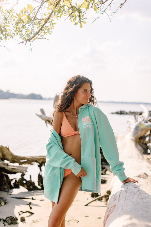 Salted Skies Zip Hoodie