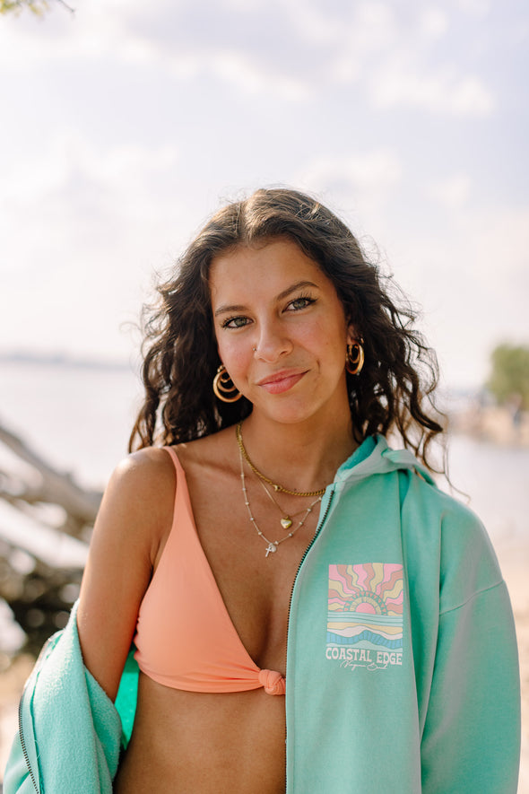 Salted Skies Zip Hoodie