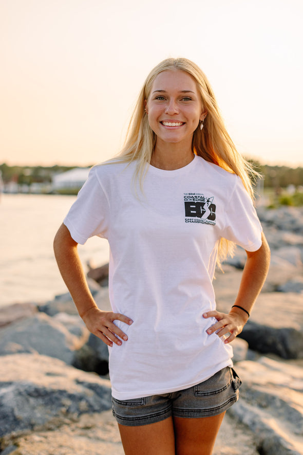 Coastal Edge East Coast Surfing Championship 2024 Featuring Artist Andy Davis Short Sleeve T-Shirt