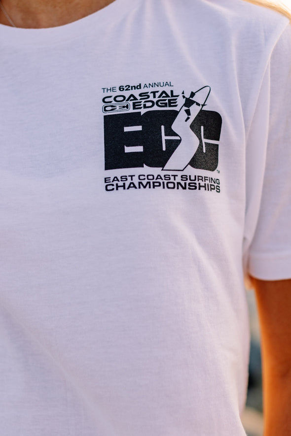 Coastal Edge East Coast Surfing Championship 2024 Featuring Artist Andy Davis Short Sleeve T-Shirt