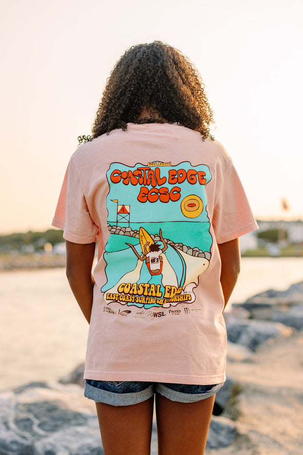 Coastal Edge East Coast Surfing Championship 2024 Featuring Artist Andy Davis Short Sleeve T-Shirt