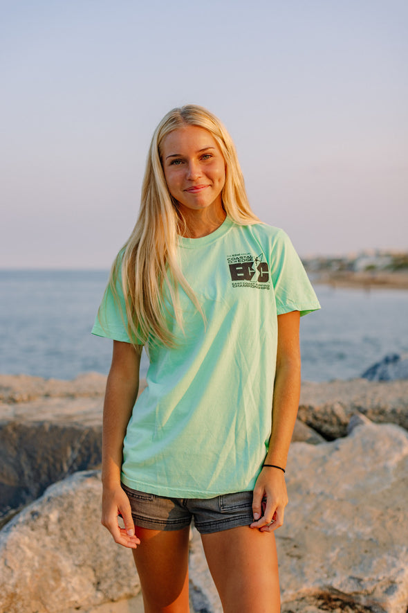 Coastal Edge East Coast Surfing Championship 2024 Featuring Artist Andy Davis Short Sleeve T-Shirt