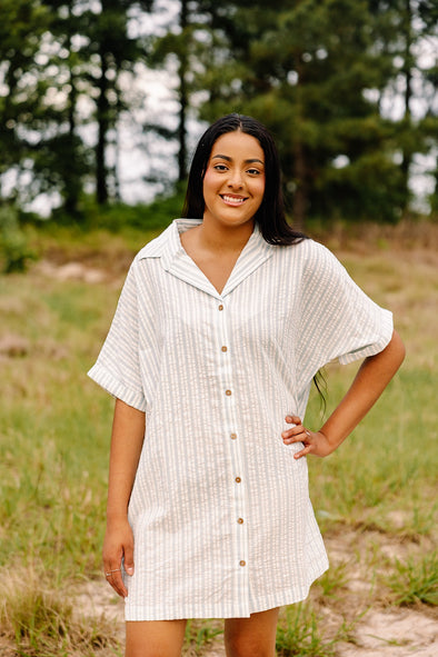 Follow The Sun Shirt Dress