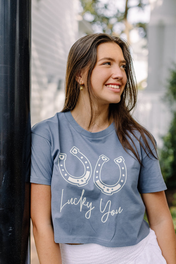 Lucky You Cropped Tee