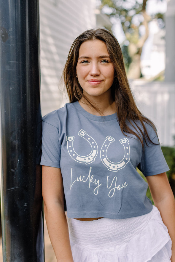 Lucky You Cropped Tee