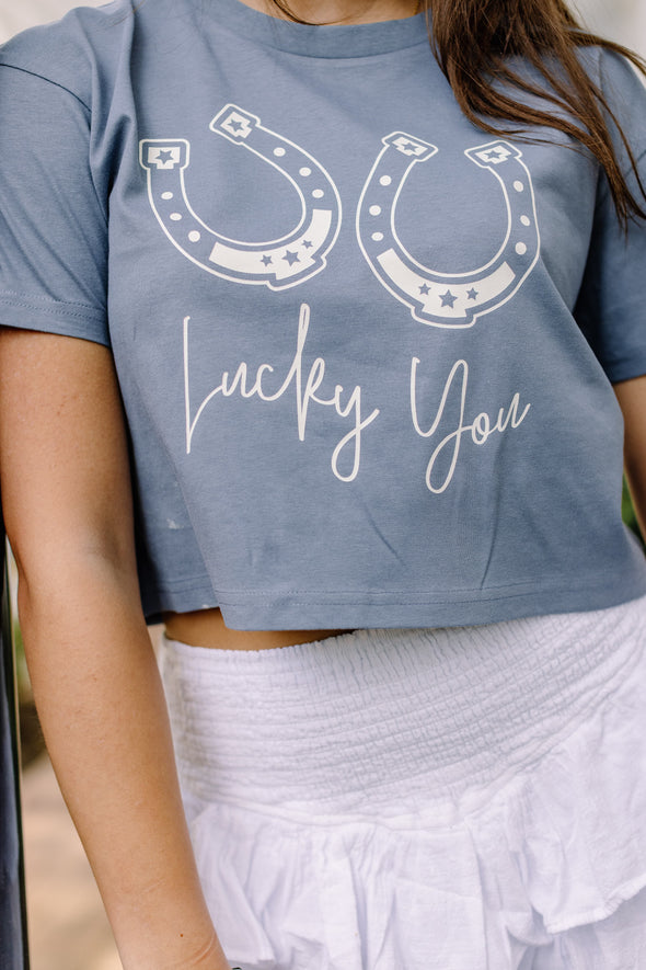 Lucky You Cropped Tee