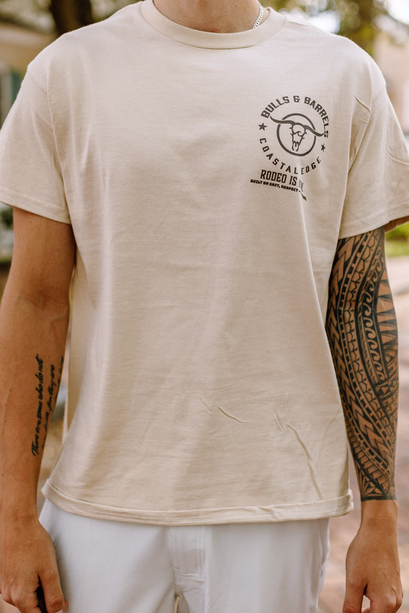 Coastal Edge Bulls and Barrels Beach Rodeo 2025 Event Eight Seconds T-Shirt
