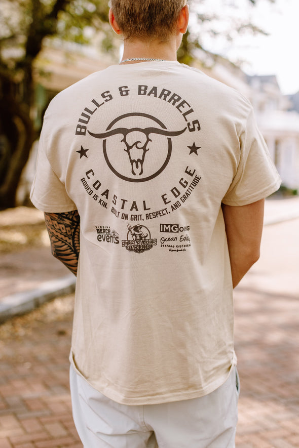 Coastal Edge Bulls and Barrels Beach Rodeo 2025 Event Eight Seconds T-Shirt