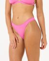 Classic Surf High Leg Skimpy Coverage Bikini Bottoms