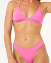 Classic Surf High Leg Skimpy Coverage Bikini Bottoms