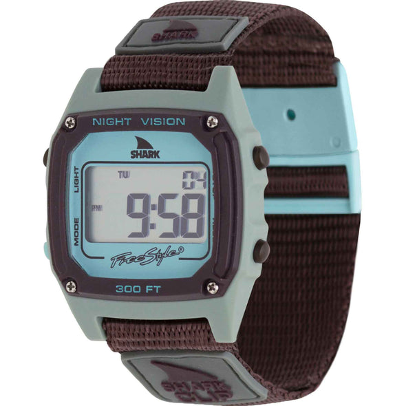 Grey/Blue Shark Classic Clip Watch