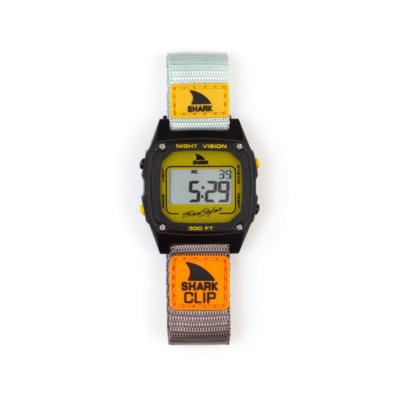 Turquoise/Black/Mustard Shark Classic Clip Watch