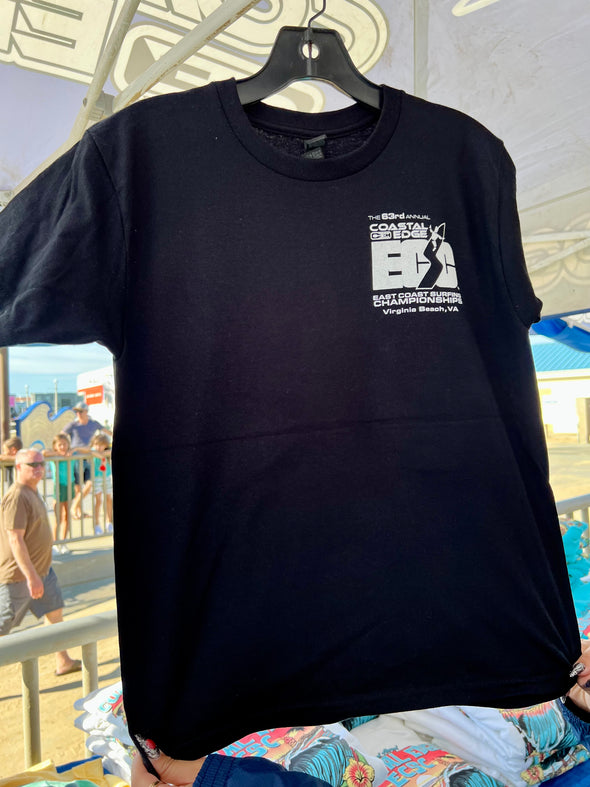 Coastal Edge East Coast Surfing Championship 2025 Youth Tee Featuring Artist Aaron Fulcher