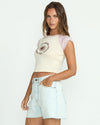 Paradise Short Sleeve Raglan Tee