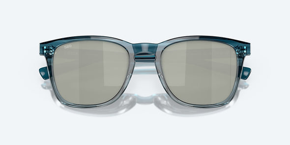 Sullivan - Shiny Deep Teal Fade/Gray Silver Mirror Polarized Glass