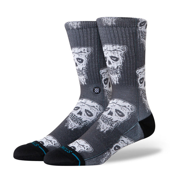 Pizza Face Poly Crew Socks