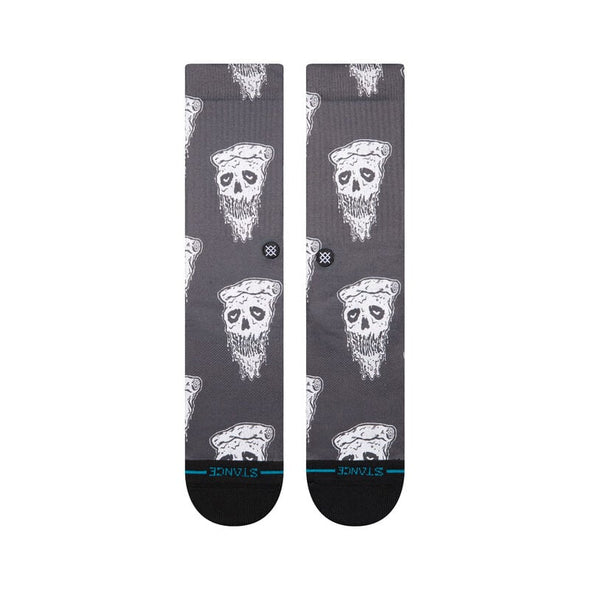 Pizza Face Poly Crew Socks