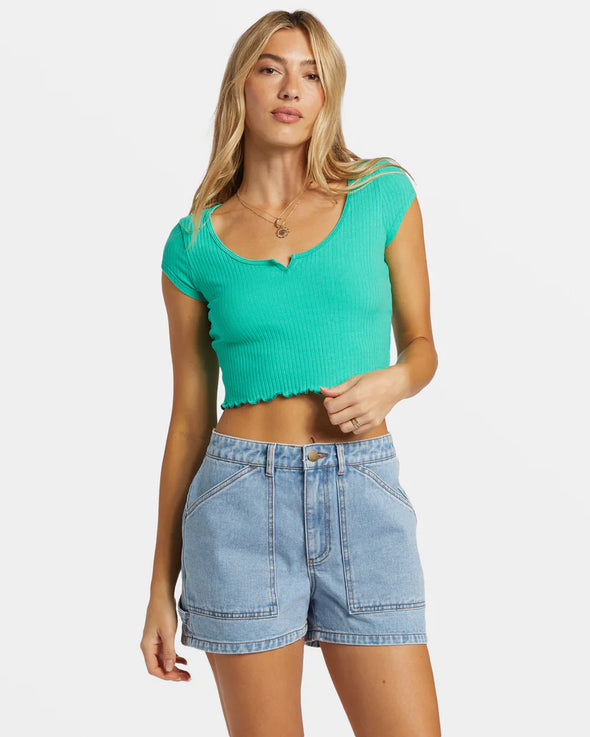 Notch Cropped T-Shirt