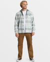 Baja Hooded Long Sleeve Flannel Shirt