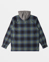 Baja Hooded Long Sleeve Flannel Shirt