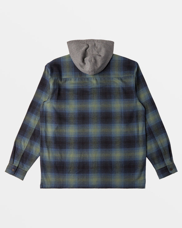 Baja Hooded Long Sleeve Flannel Shirt