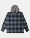 Baja Hooded Long Sleeve Flannel Shirt