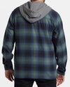 Baja Hooded Long Sleeve Flannel Shirt