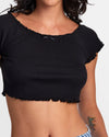 Delilah Off The Shoulder Crop Top