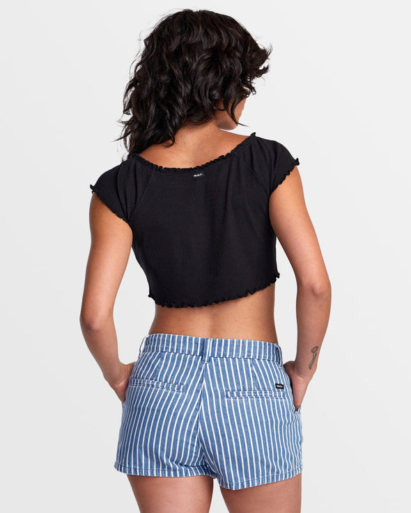 Delilah Off The Shoulder Crop Top