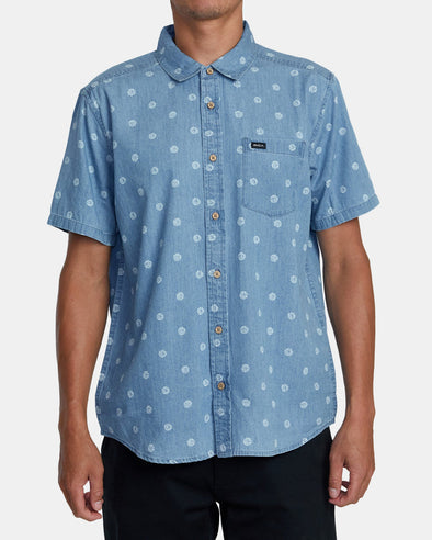 Frame Chambray Short Sleeve Shirt