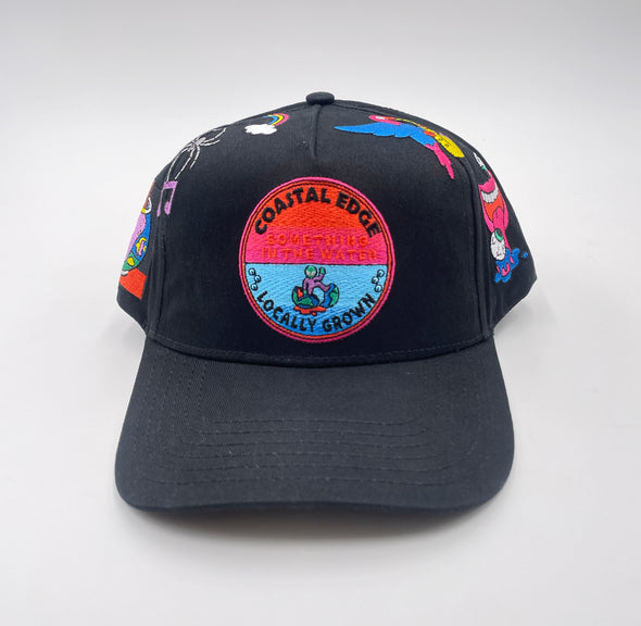 Something in the Water X Coastal Edge Badge 2023 Hat - Black