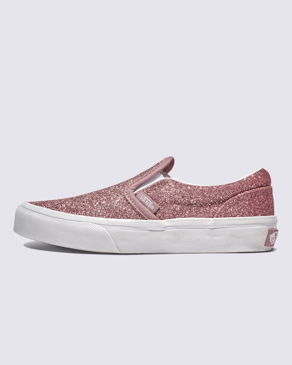 Kids Classic Slip-On Glitter Rose Gold Pink