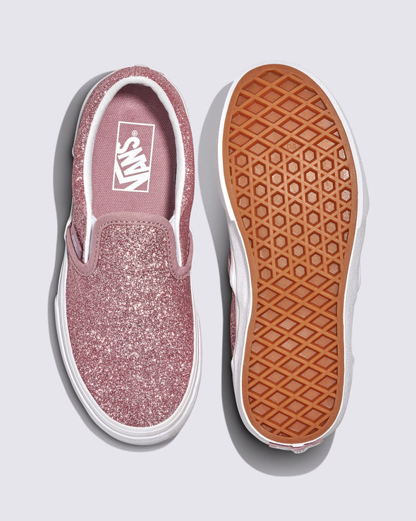 Kids Classic Slip-On Glitter Rose Gold Pink