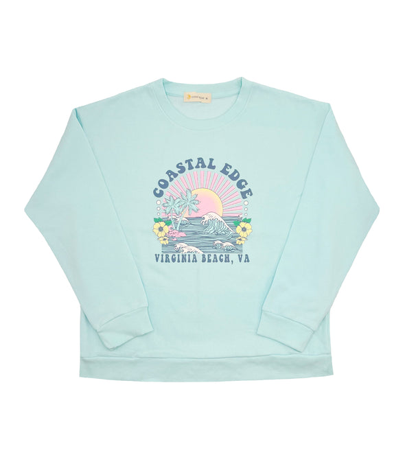 Coral Sunset Crewneck