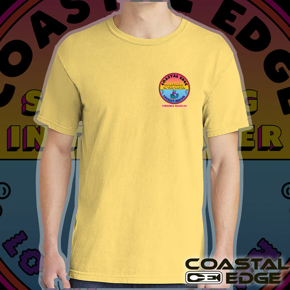 Something in the Water X Coastal Edge Badge 2023 Short Sleeve Tee Butter