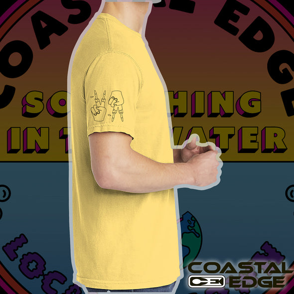 Something in the Water X Coastal Edge Badge 2023 Short Sleeve Tee Butter