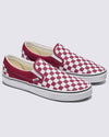 Classic Slip-On Checkerboard Rhododendron Red