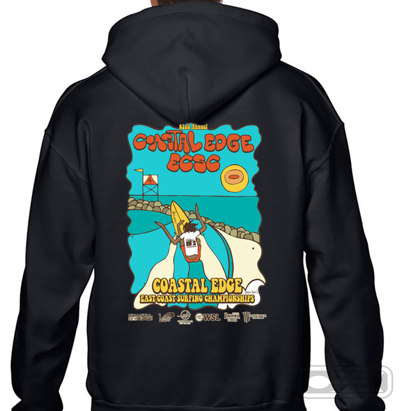 Coastal Edge East Coast Surfing Championship 2024 Featuring Artist Andy Davis Zip Hoodie