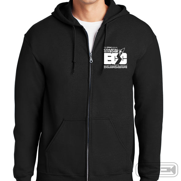 Coastal Edge East Coast Surfing Championship 2024 Featuring Artist Andy Davis Zip Hoodie