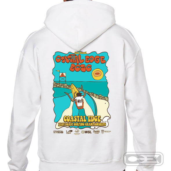 Coastal Edge East Coast Surfing Championship 2024 Featuring Artist Andy Davis Zip Hoodie