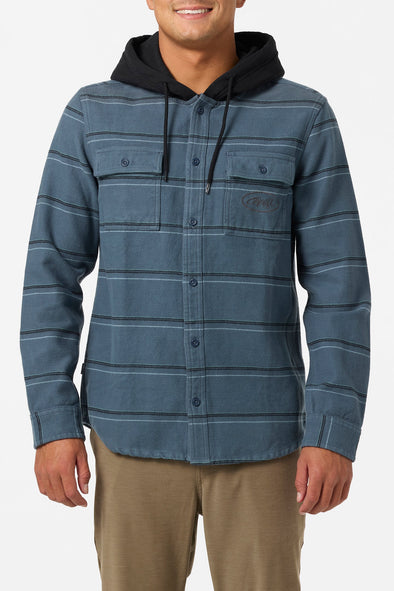 Archer Hooded Flannel Standard Fit Long Sleeve Shirt