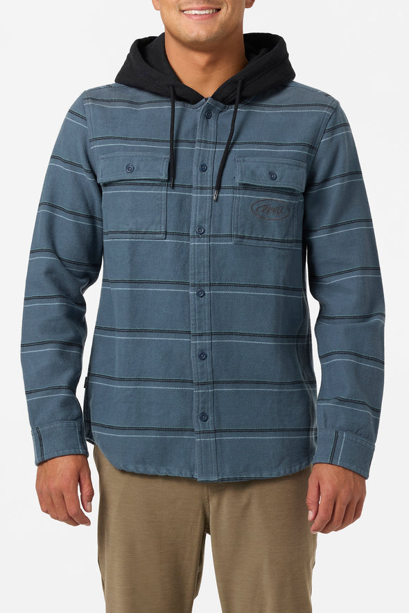 Archer Hooded Flannel Standard Fit Long Sleeve Shirt